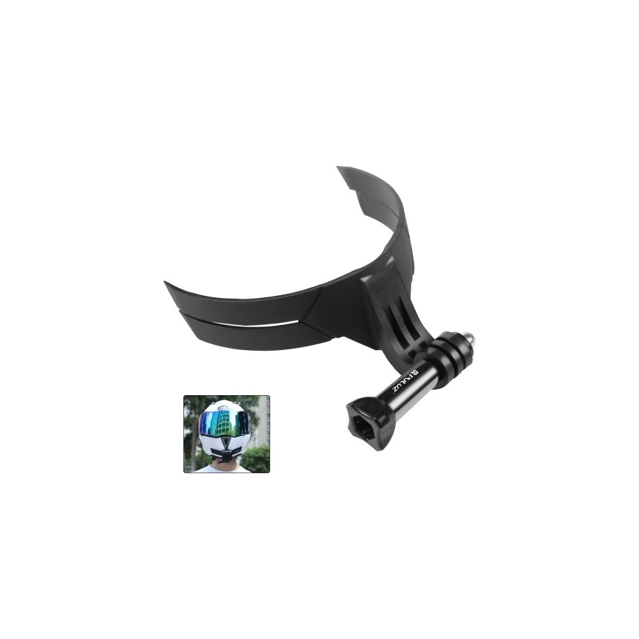 PULUZ Bending Action Camera Motorcycle Helmet Chin Mount (Black)